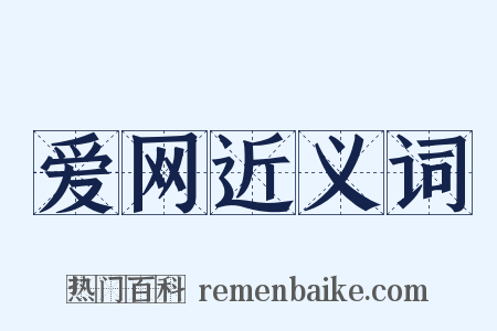 爱网近义词是什么意思的图片